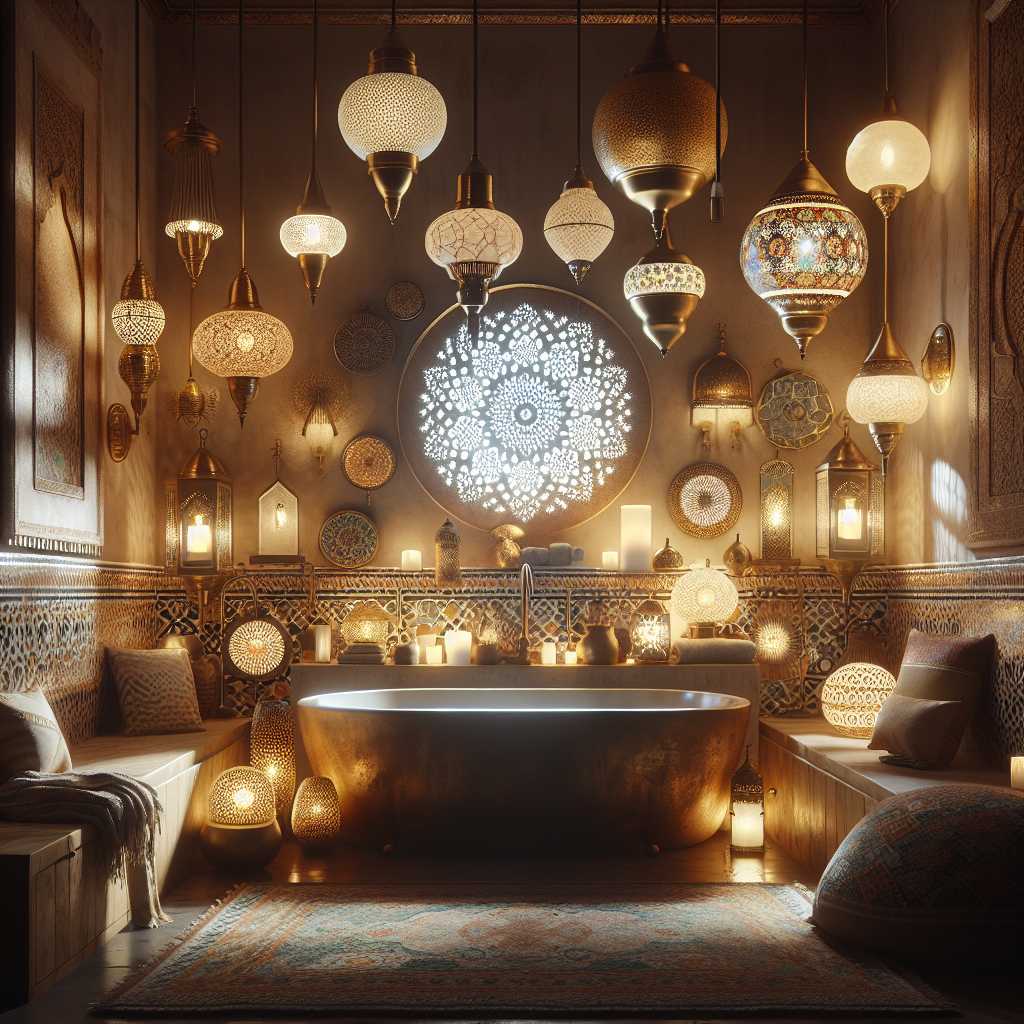 Mosaic Dreams: Moroccan Lighting to Enchant Your Bathroom